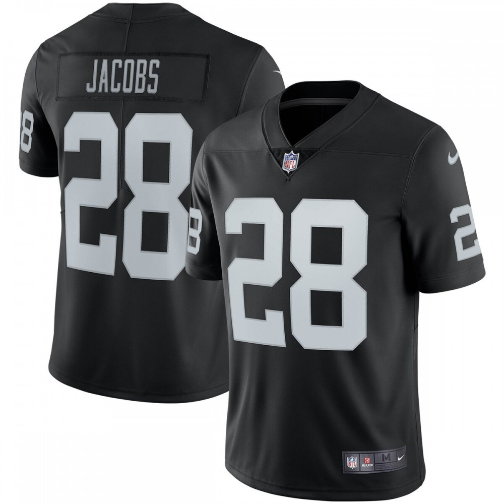 Josh Jacobs Las Vegas Raiders Nike Vapor Limited Jersey - Black-GridironStore